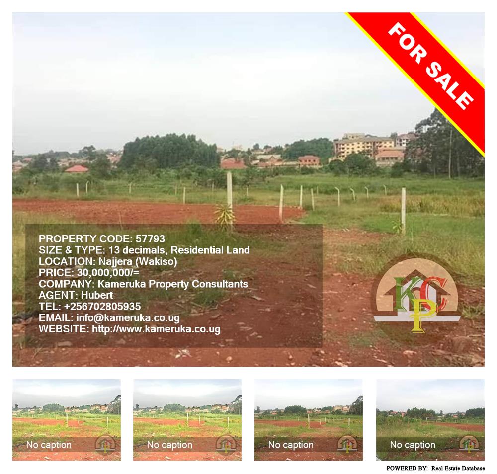 Residential Land  for sale in Najjera Wakiso Uganda, code: 57793