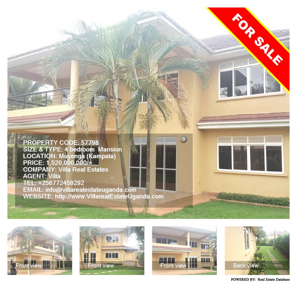 4 bedroom Mansion  for sale in Muyenga Kampala Uganda, code: 57798