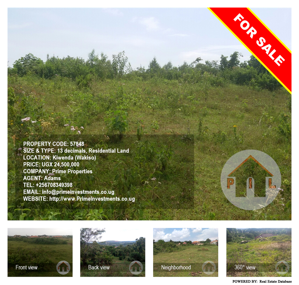 Residential Land  for sale in Kiwenda Wakiso Uganda, code: 57848