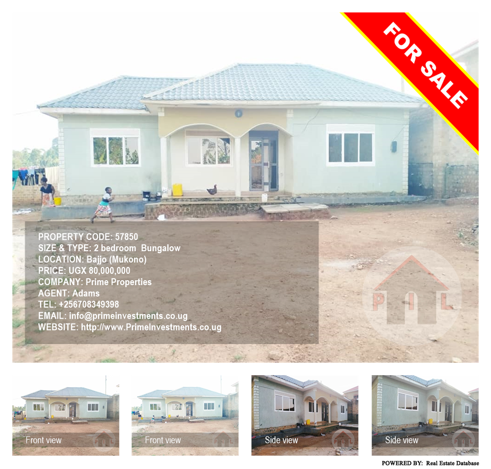 2 bedroom Bungalow  for sale in Bajjo Mukono Uganda, code: 57850