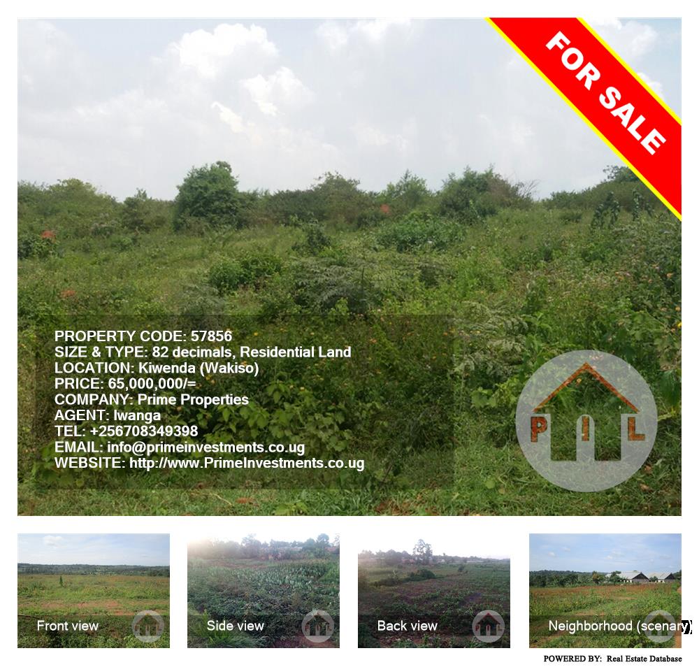 Residential Land  for sale in Kiwenda Wakiso Uganda, code: 57856