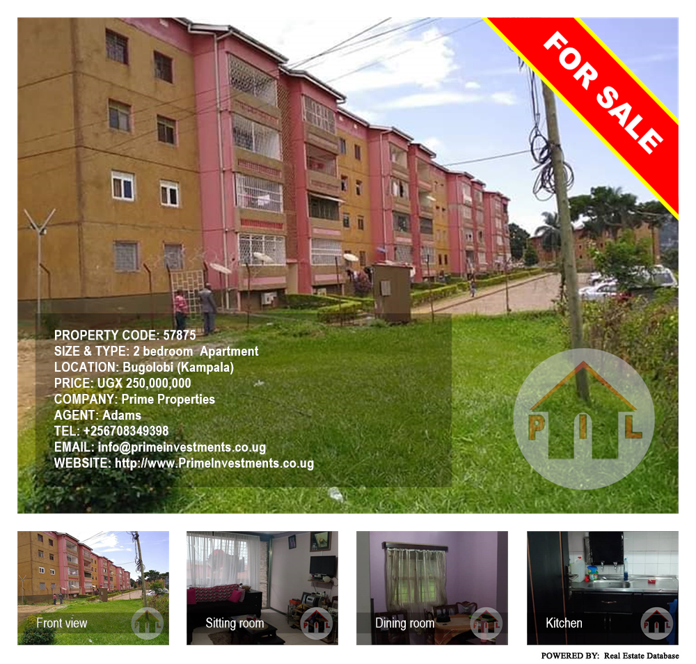 2 bedroom Apartment  for sale in Bugoloobi Kampala Uganda, code: 57875