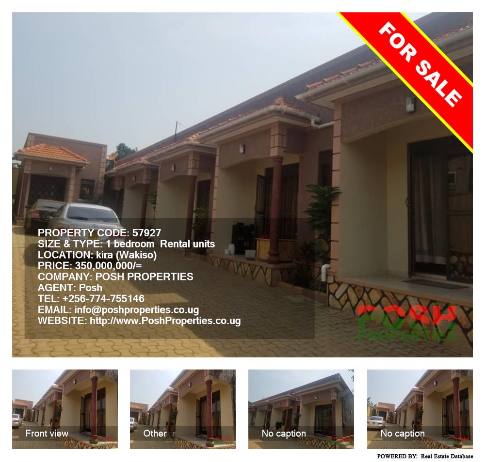 1 bedroom Rental units  for sale in Kira Wakiso Uganda, code: 57927