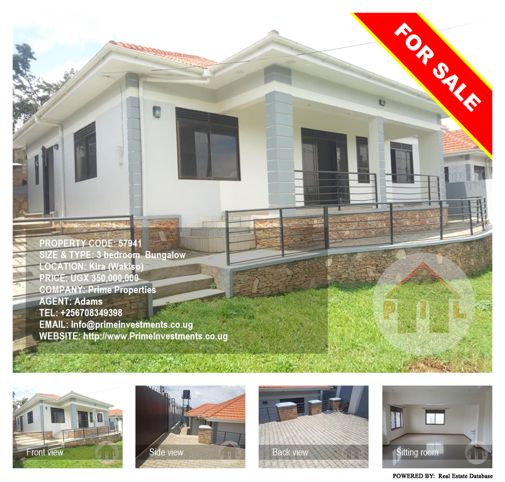 3 bedroom Bungalow  for sale in Kira Wakiso Uganda, code: 57941