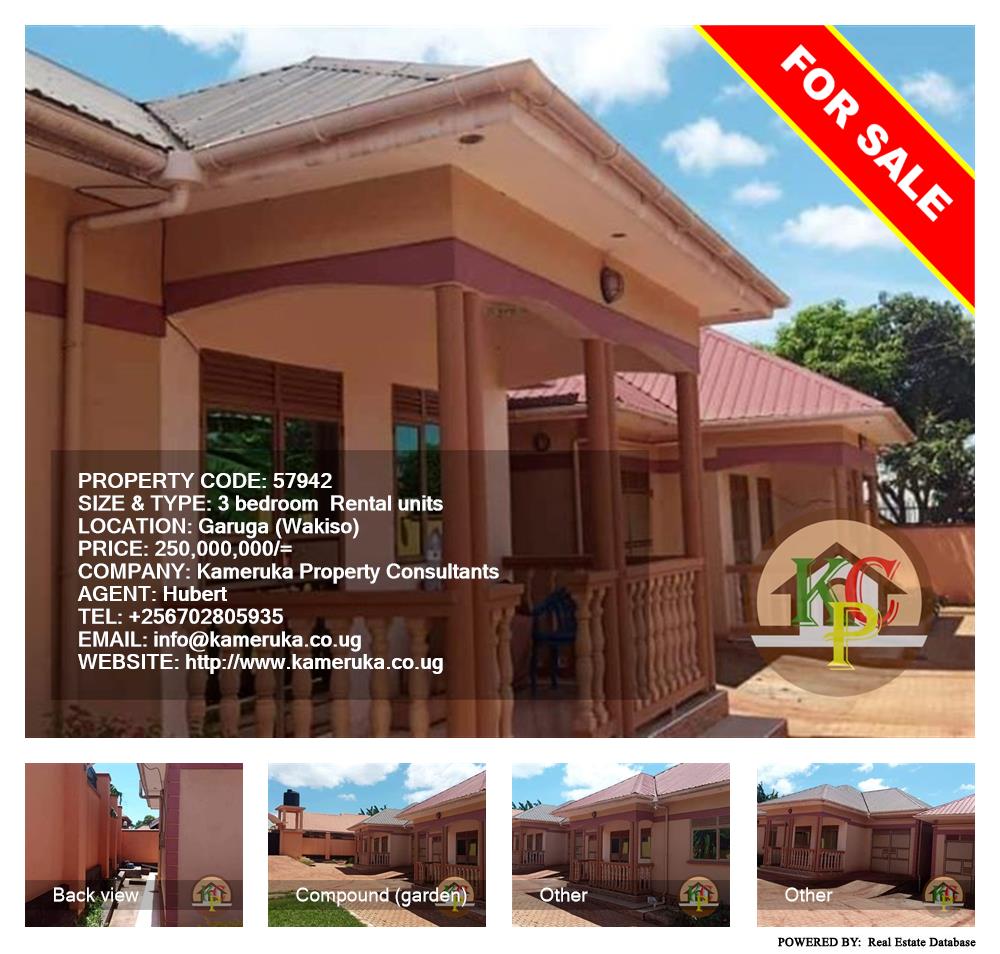 3 bedroom Rental units  for sale in Garuga Wakiso Uganda, code: 57942
