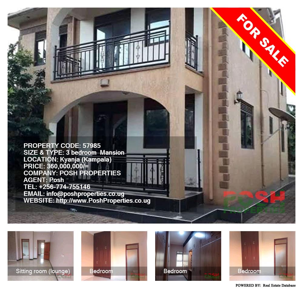 3 bedroom Mansion  for sale in Kyanja Kampala Uganda, code: 57985