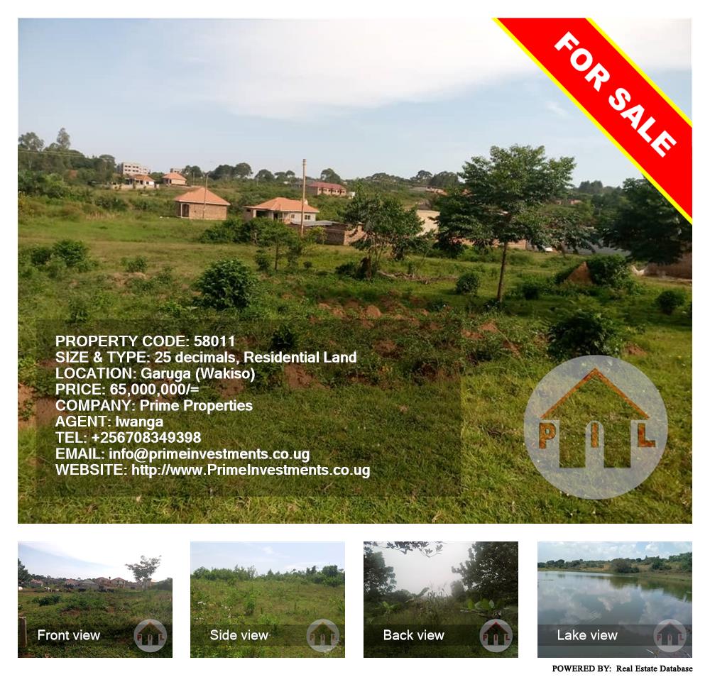 Residential Land  for sale in Garuga Wakiso Uganda, code: 58011