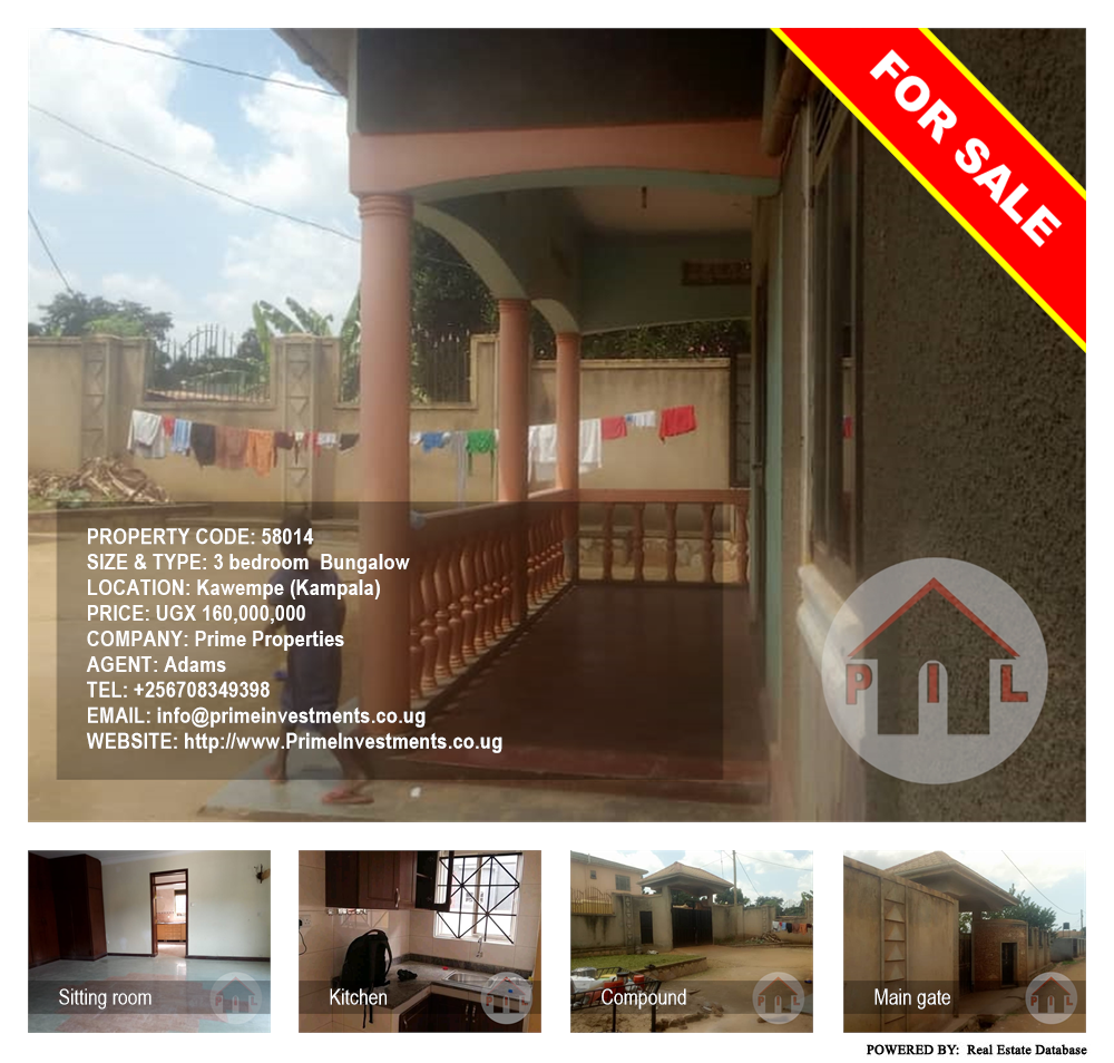 3 bedroom Bungalow  for sale in Kawempe Kampala Uganda, code: 58014