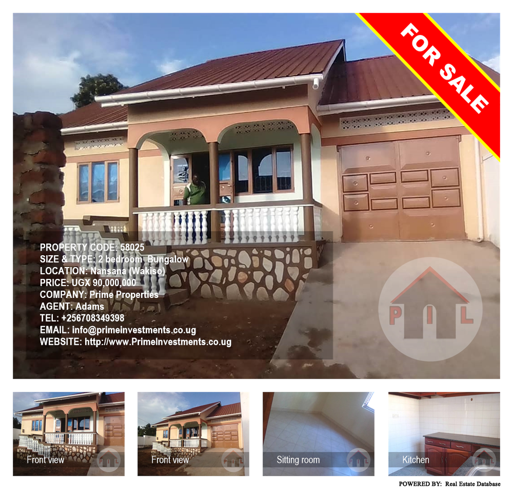 2 bedroom Bungalow  for sale in Nansana Wakiso Uganda, code: 58025