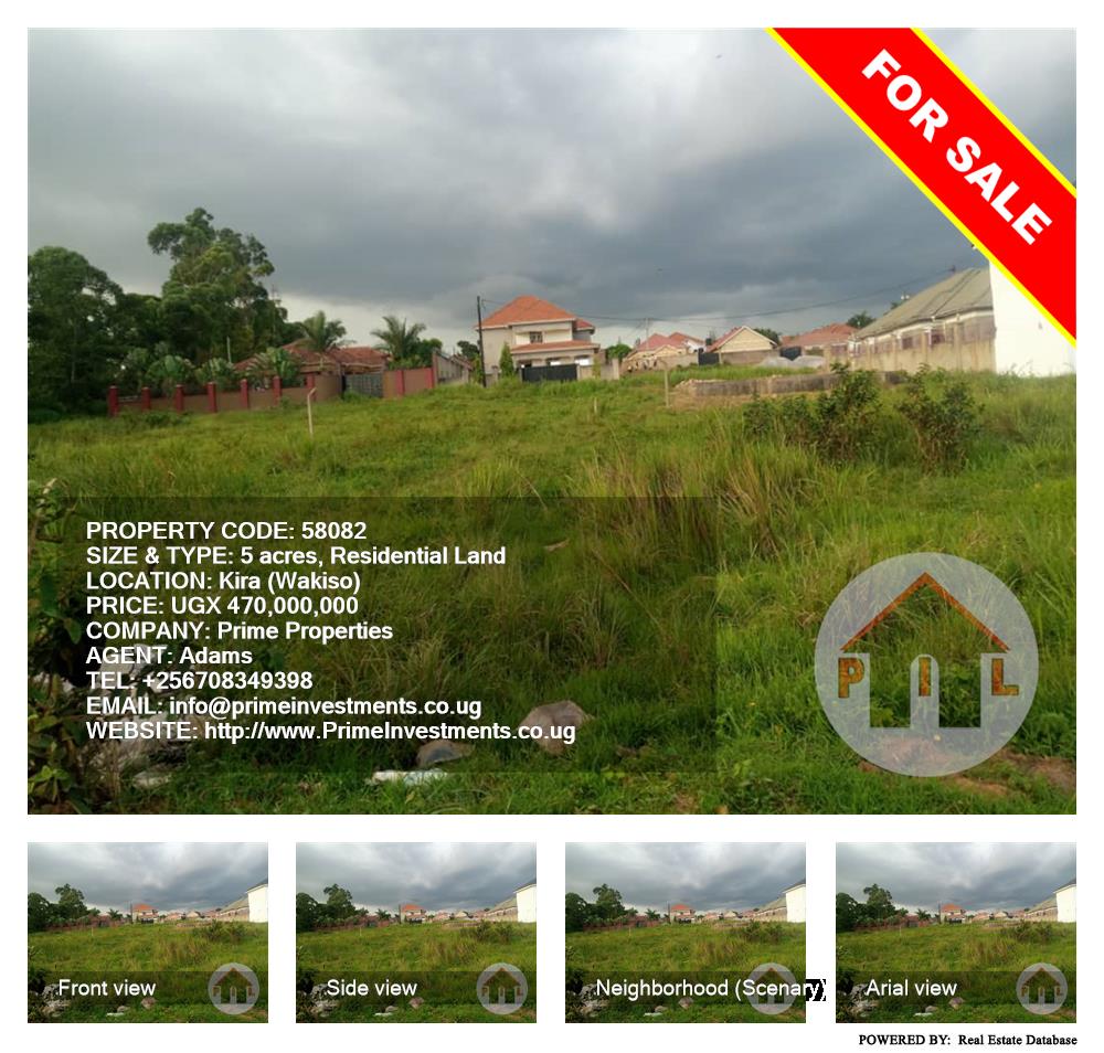 Residential Land  for sale in Kira Wakiso Uganda, code: 58082