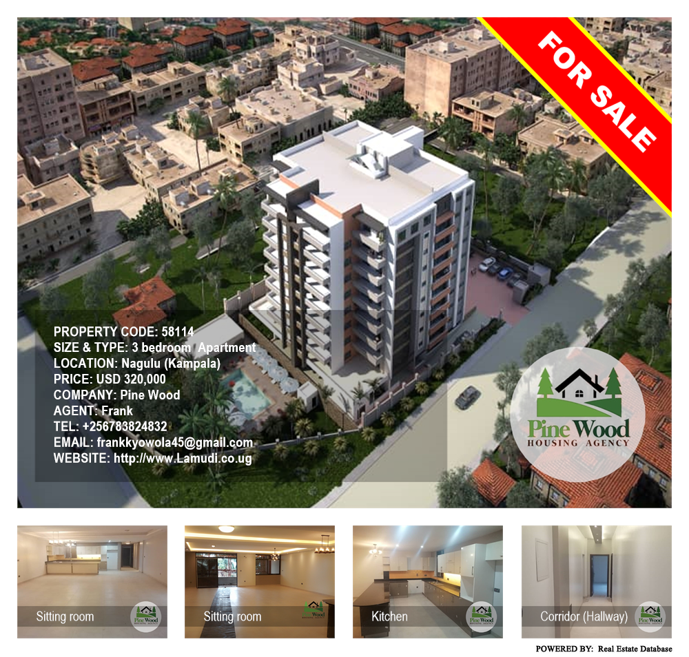 3 bedroom Apartment  for sale in Naguru Kampala Uganda, code: 58114