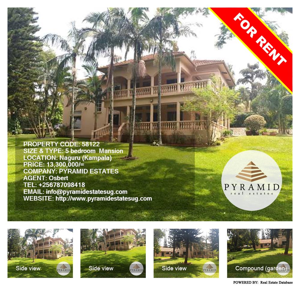 5 bedroom Mansion  for rent in Naguru Kampala Uganda, code: 58122