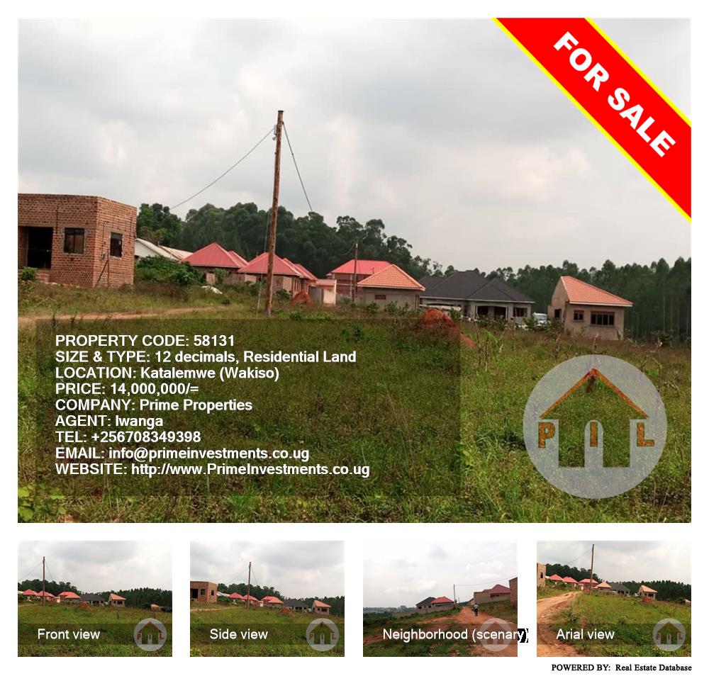 Residential Land  for sale in Katalemwa Wakiso Uganda, code: 58131