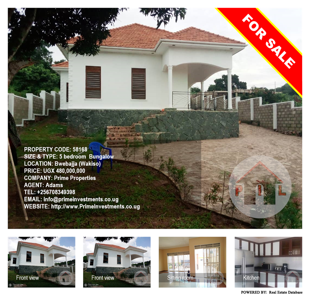 5 bedroom Bungalow  for sale in Bwebajja Wakiso Uganda, code: 58168