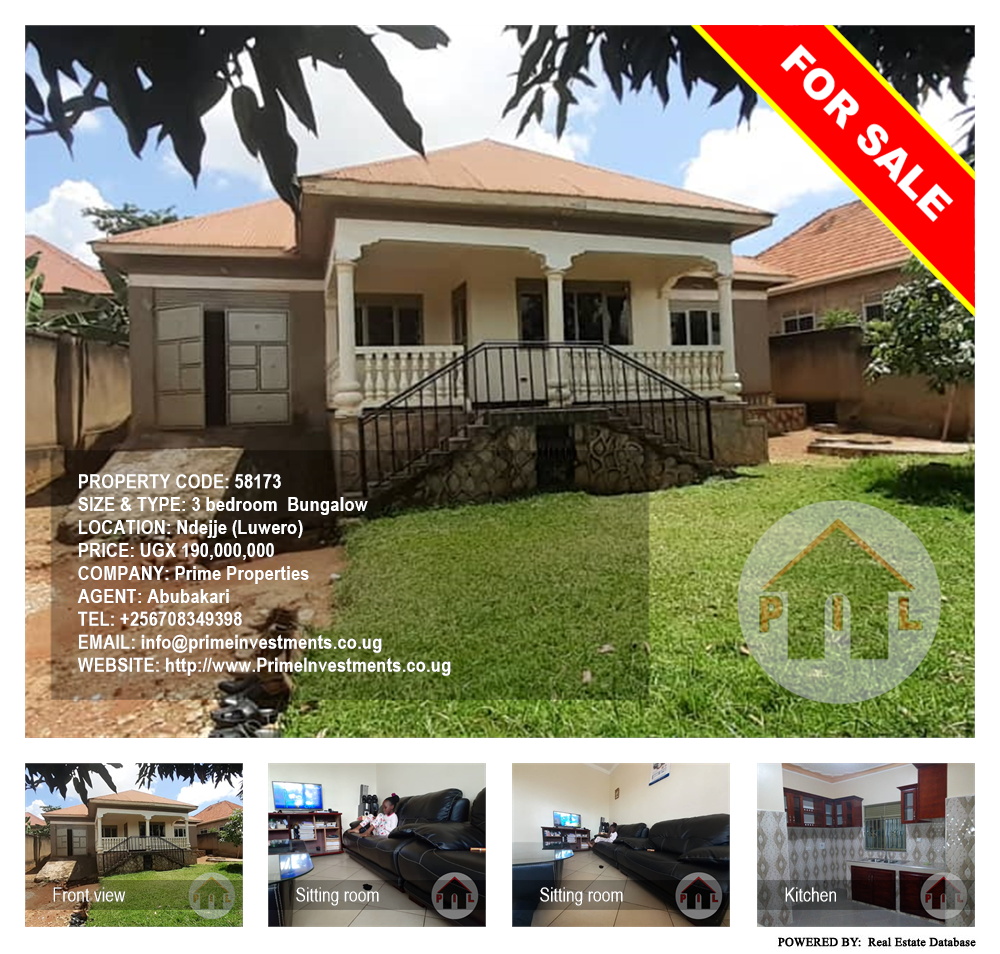 3 bedroom Bungalow  for sale in Ndejje Luweero Uganda, code: 58173