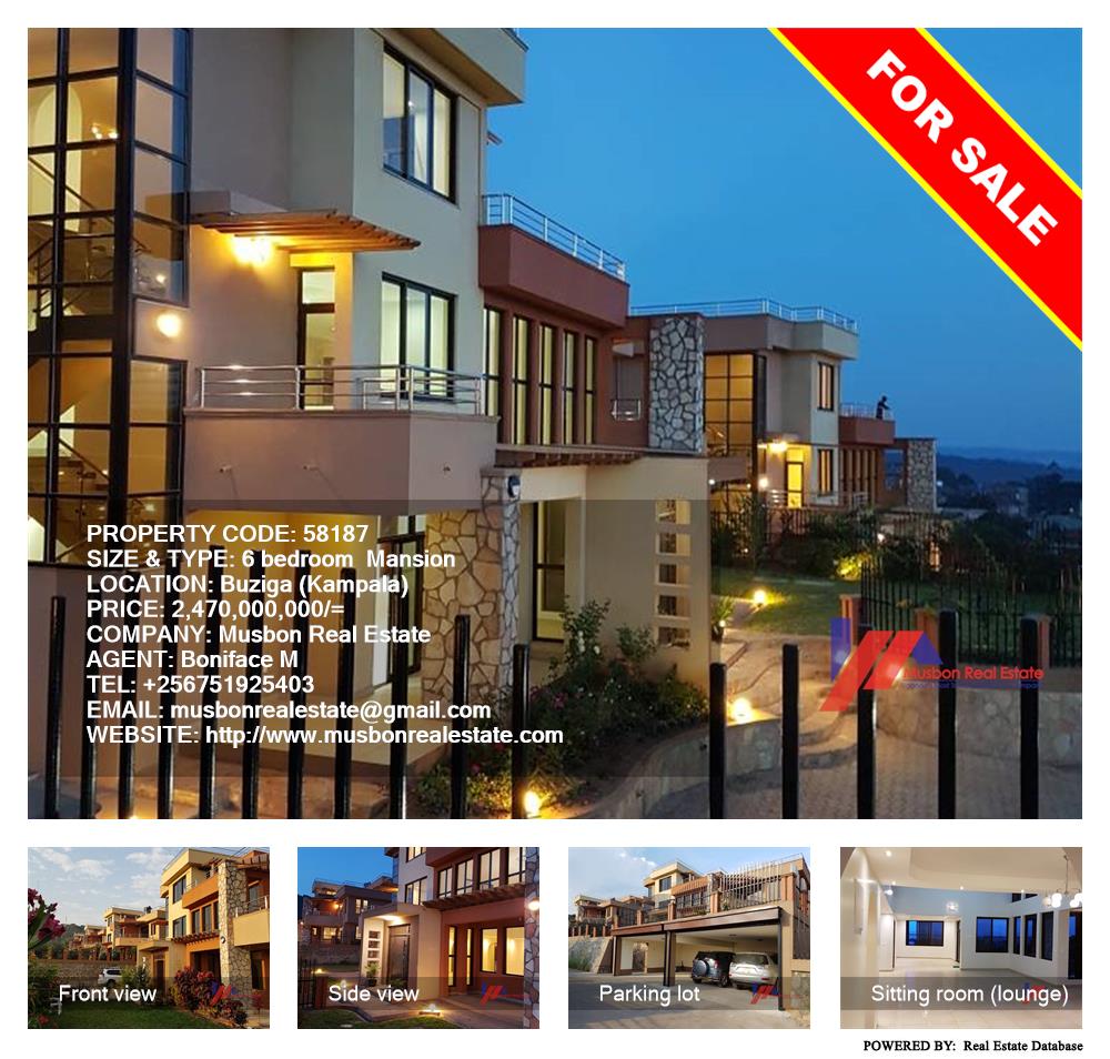 6 bedroom Mansion  for sale in Buziga Kampala Uganda, code: 58187