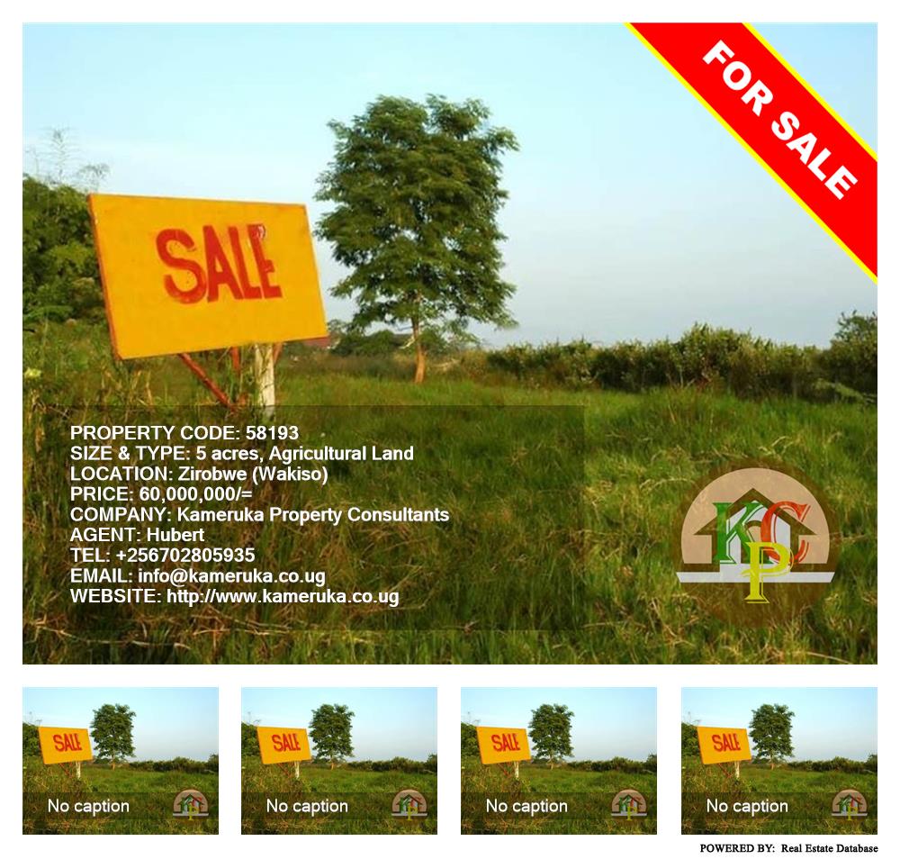 Agricultural Land  for sale in Ziloobwe Wakiso Uganda, code: 58193