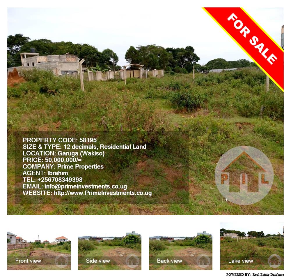 Residential Land  for sale in Garuga Wakiso Uganda, code: 58195