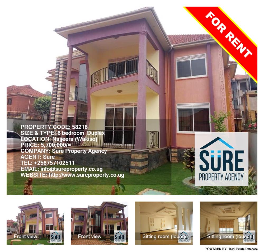 6 bedroom Duplex  for rent in Najjera Wakiso Uganda, code: 58218