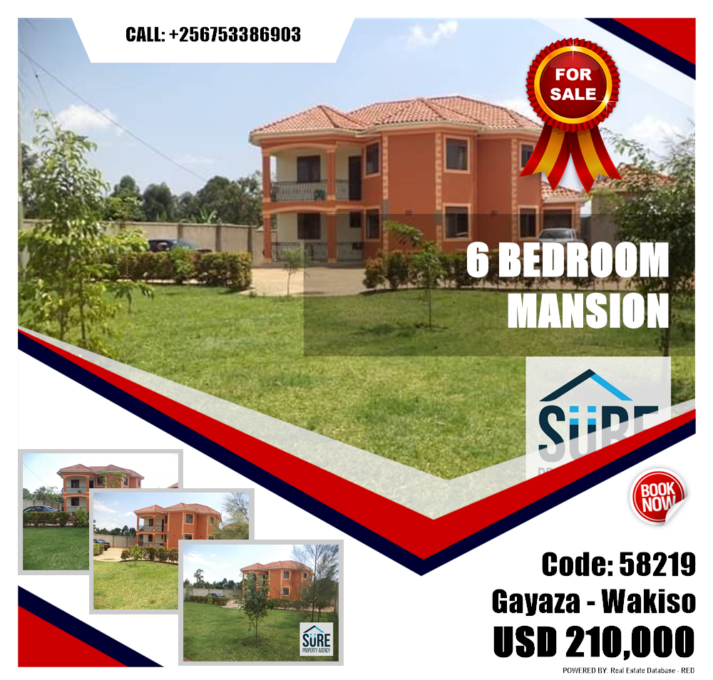 6 bedroom Mansion  for sale in Gayaza Wakiso Uganda, code: 58219