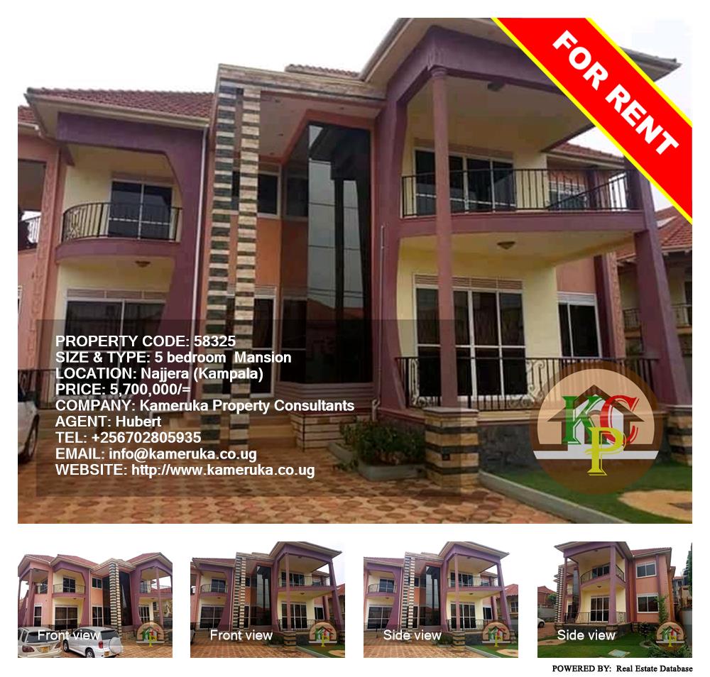 5 bedroom Mansion  for rent in Najjera Kampala Uganda, code: 58325