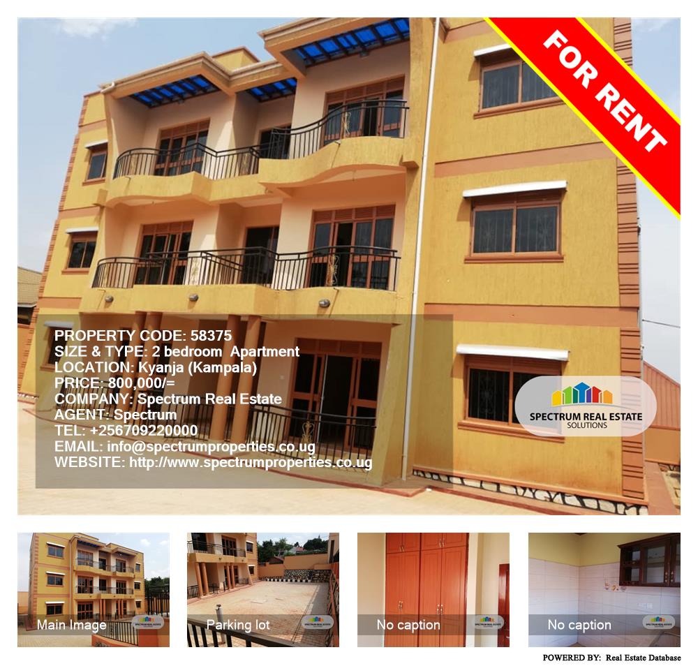 2 bedroom Apartment  for rent in Kyanja Kampala Uganda, code: 58375