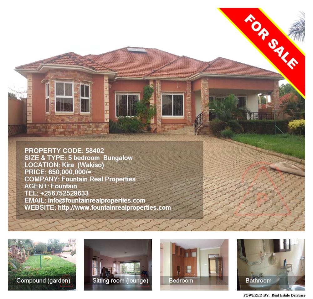 5 bedroom Bungalow  for sale in Kira Wakiso Uganda, code: 58402