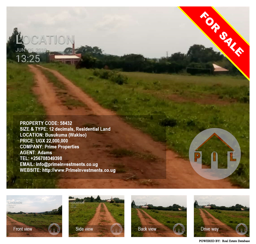 Residential Land  for sale in Busukuma Wakiso Uganda, code: 58432