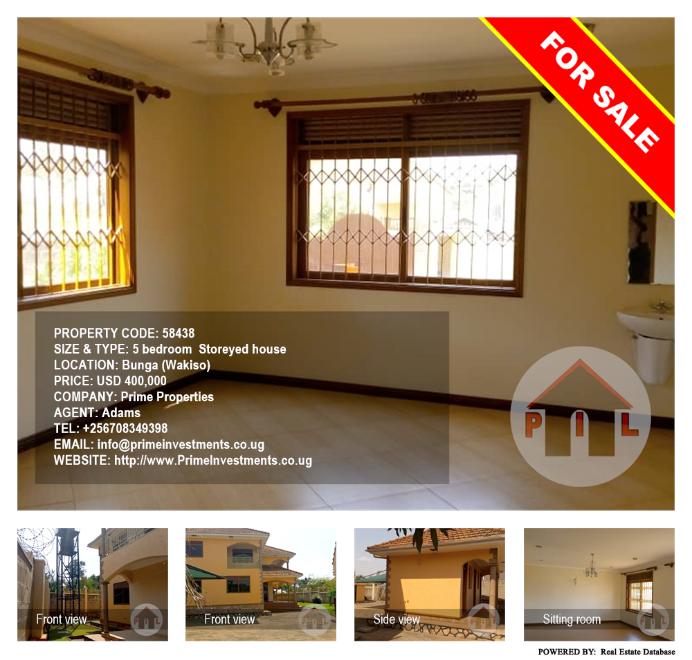 5 bedroom Storeyed house  for sale in Bbunga Wakiso Uganda, code: 58438