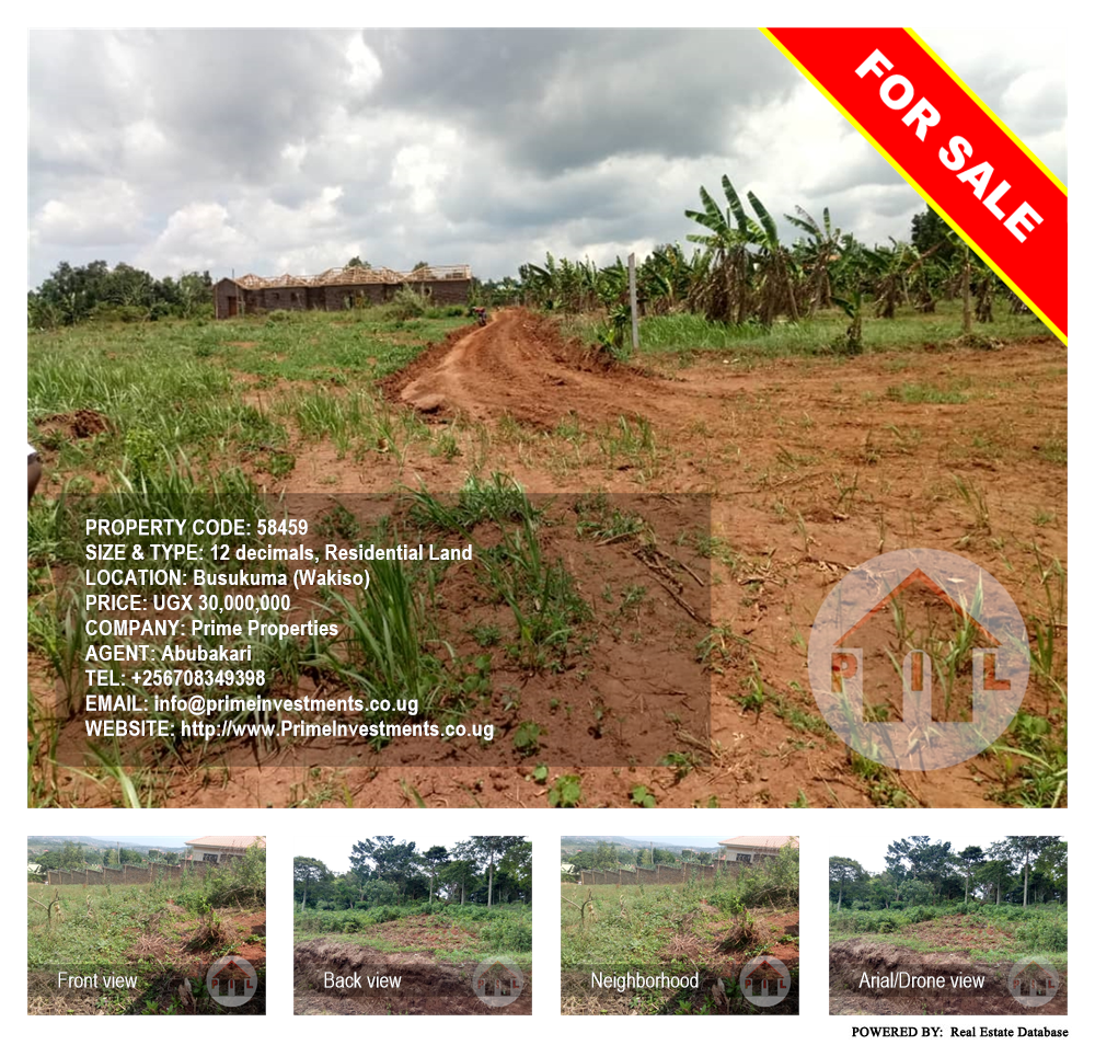 Residential Land  for sale in Busukuma Wakiso Uganda, code: 58459