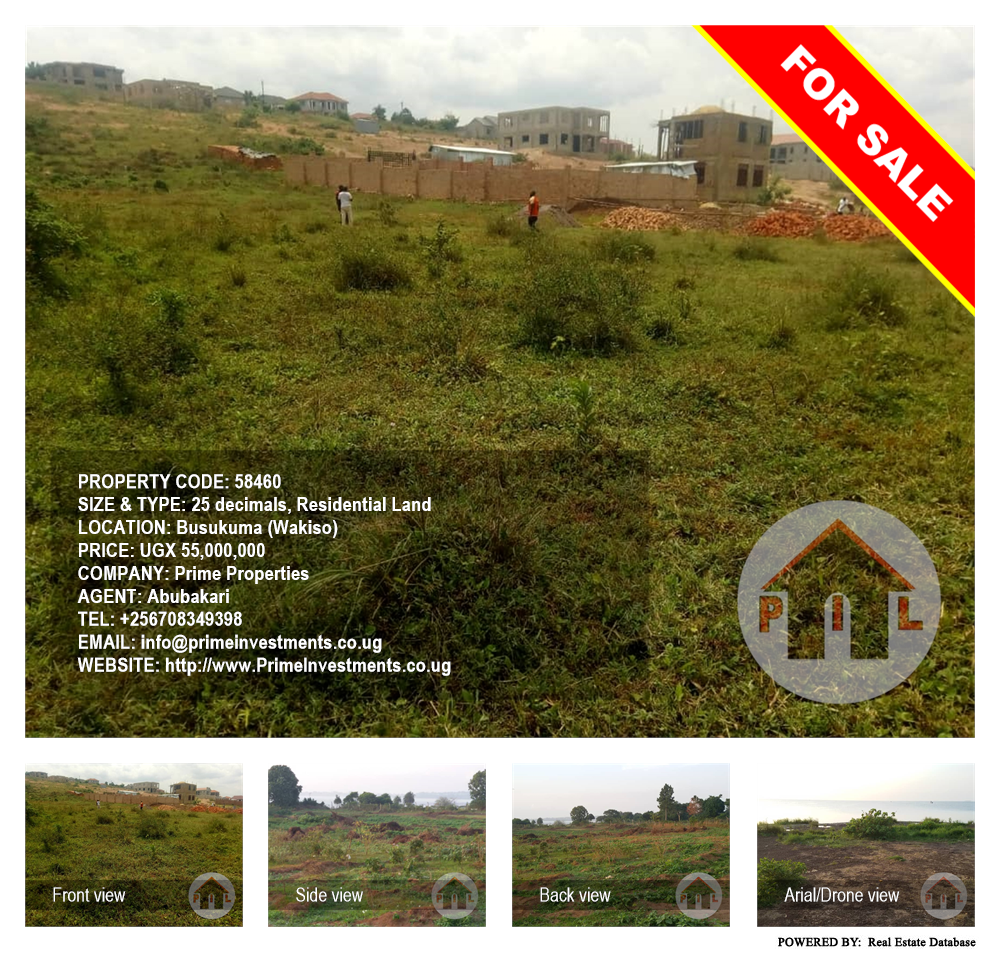 Residential Land  for sale in Busukuma Wakiso Uganda, code: 58460