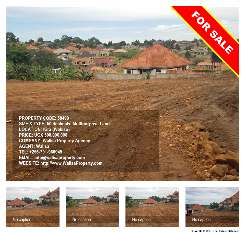 Multipurpose Land  for sale in Kira Wakiso Uganda, code: 58490