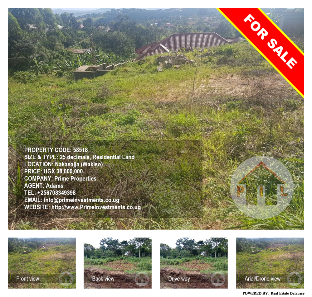 Residential Land  for sale in Nakassajja Wakiso Uganda, code: 58518