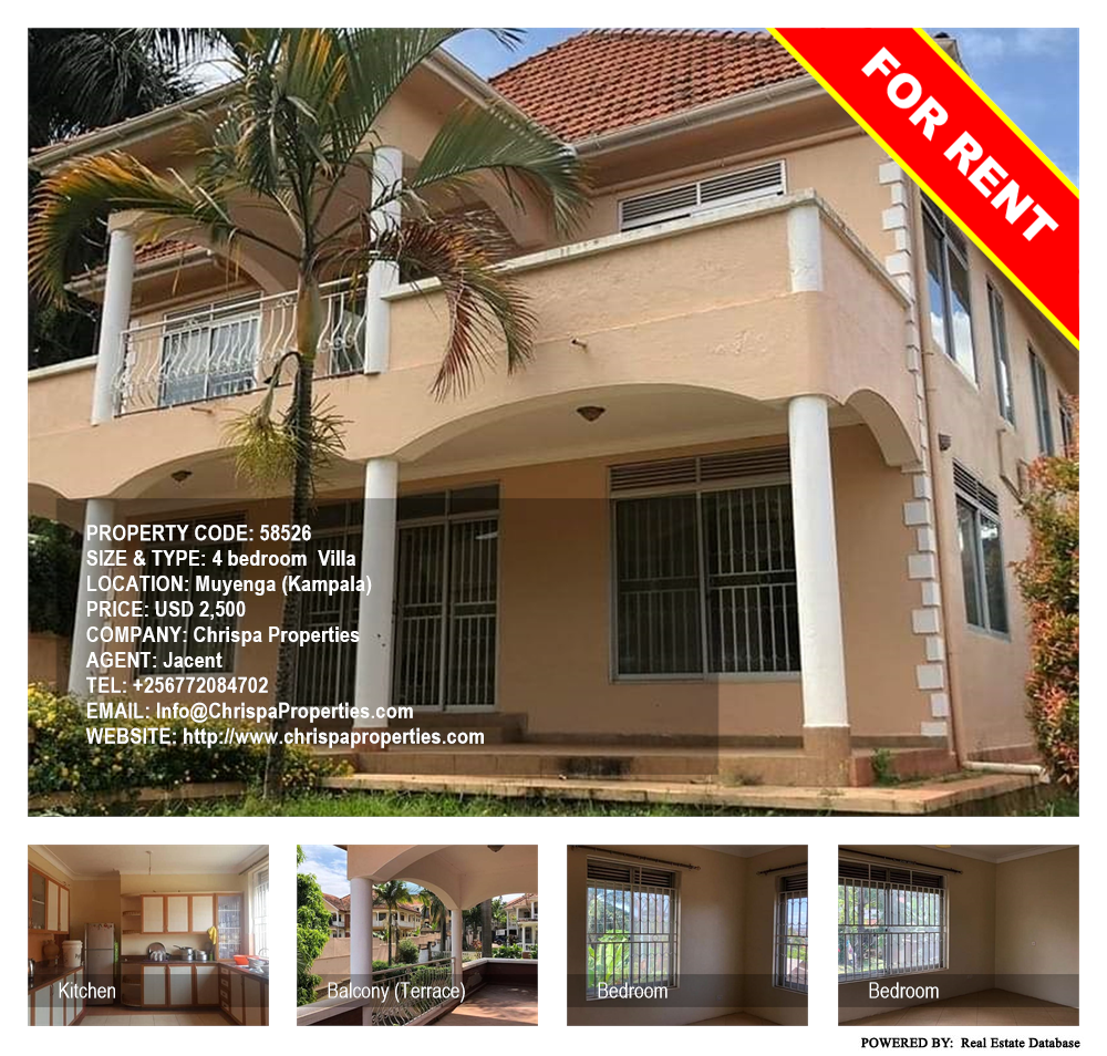 4 bedroom Villa  for rent in Muyenga Kampala Uganda, code: 58526