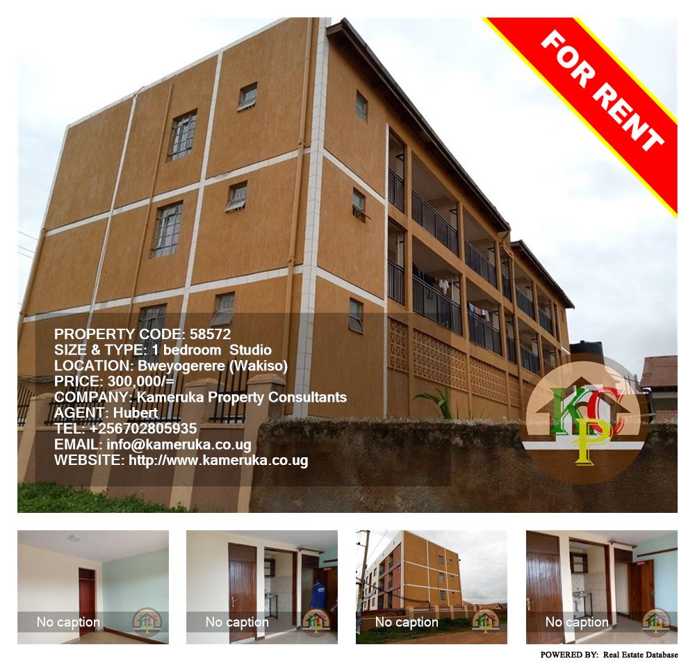 1 bedroom Studio  for rent in Bweyogerere Wakiso Uganda, code: 58572