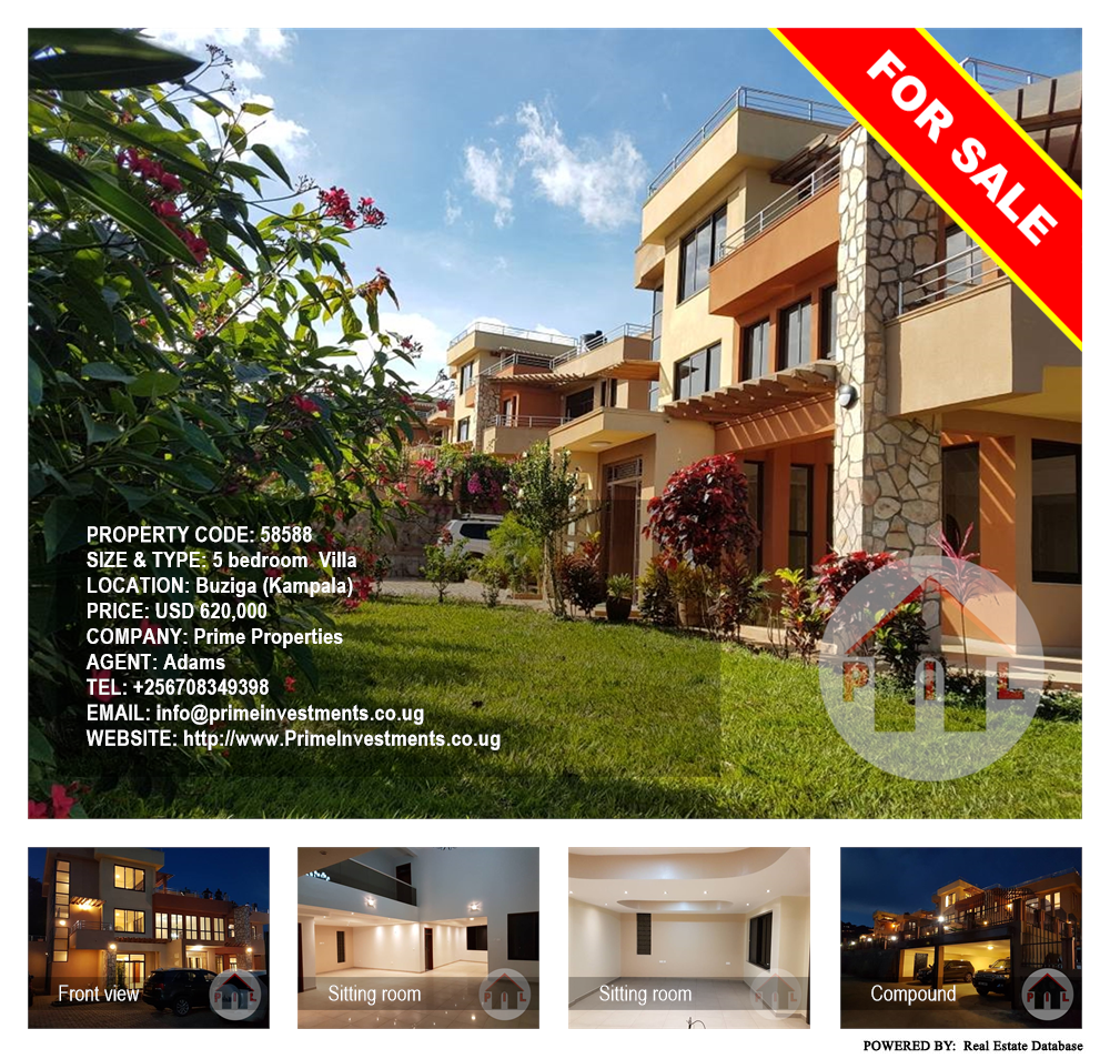 5 bedroom Villa  for sale in Buziga Kampala Uganda, code: 58588