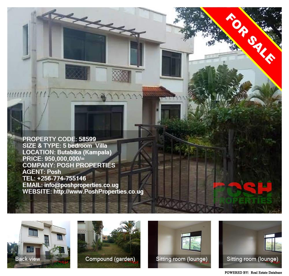 5 bedroom Villa  for sale in Butabika Kampala Uganda, code: 58599