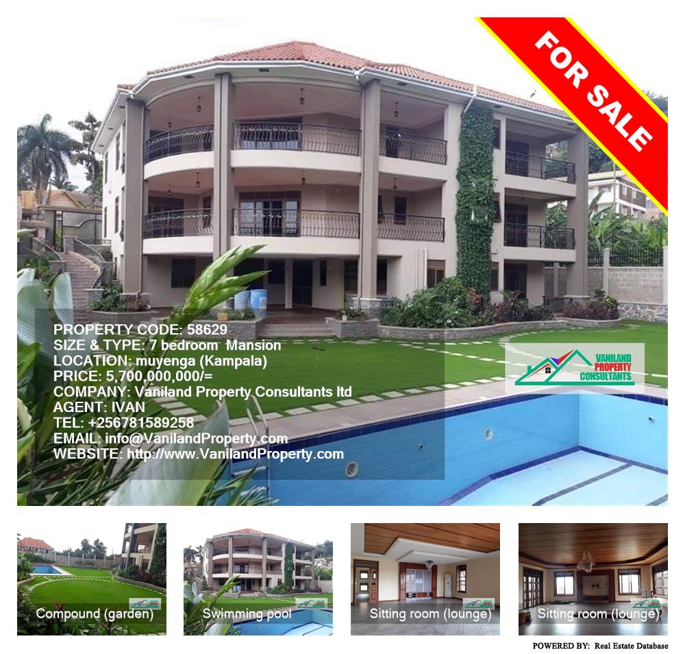7 bedroom Mansion  for sale in Muyenga Kampala Uganda, code: 58629