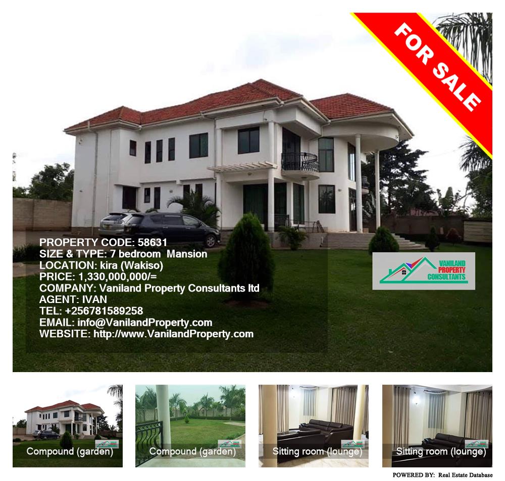 7 bedroom Mansion  for sale in Kira Wakiso Uganda, code: 58631