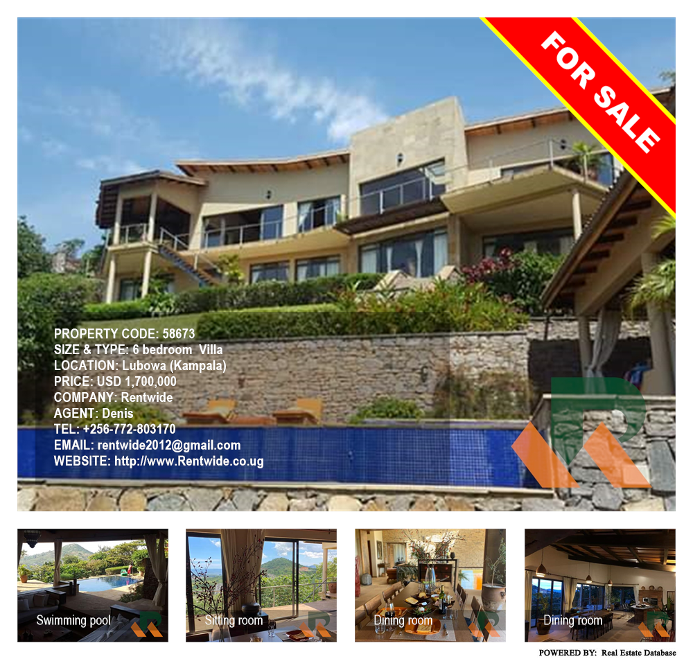 6 bedroom Villa  for sale in Lubowa Kampala Uganda, code: 58673