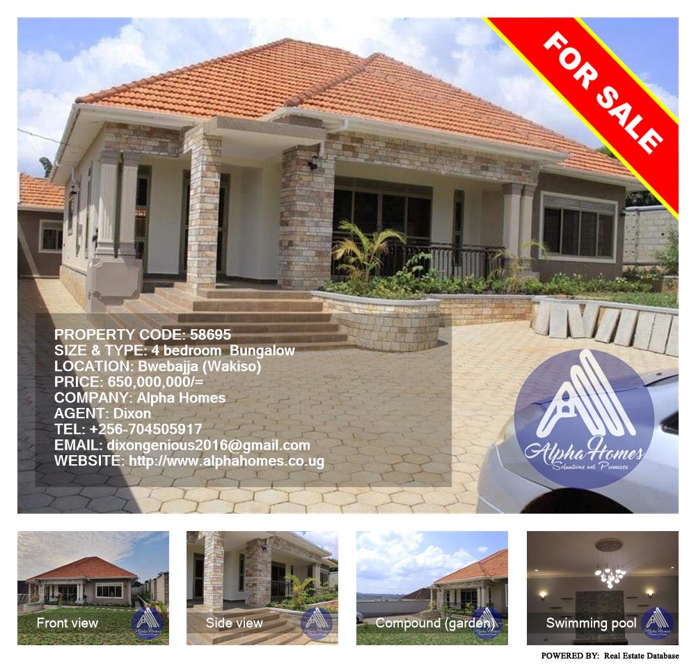 4 bedroom Bungalow  for sale in Bwebajja Wakiso Uganda, code: 58695