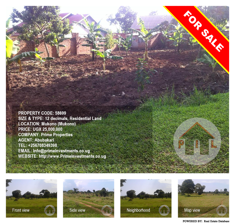 Residential Land  for sale in Mukono Mukono Uganda, code: 58699