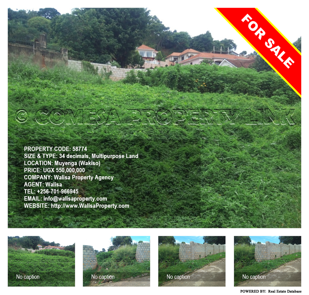 Multipurpose Land  for sale in Muyenga Wakiso Uganda, code: 58774