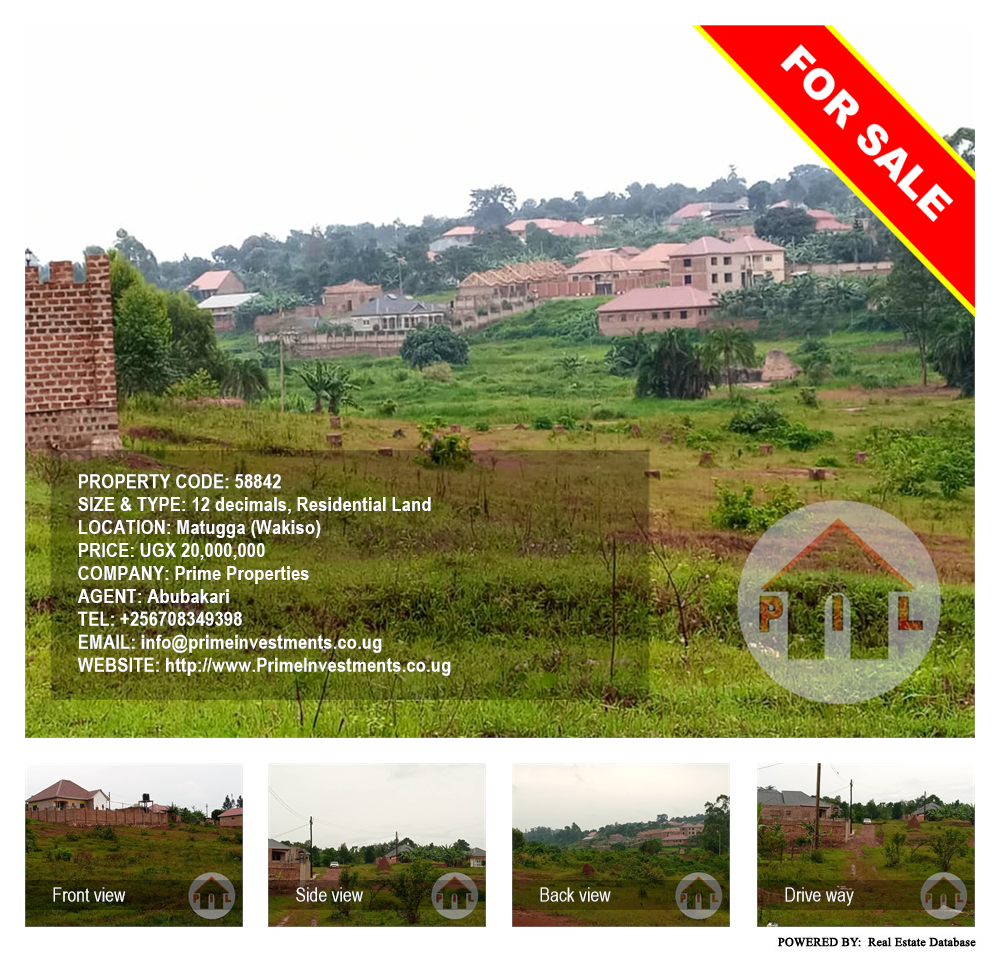 Residential Land  for sale in Matugga Wakiso Uganda, code: 58842