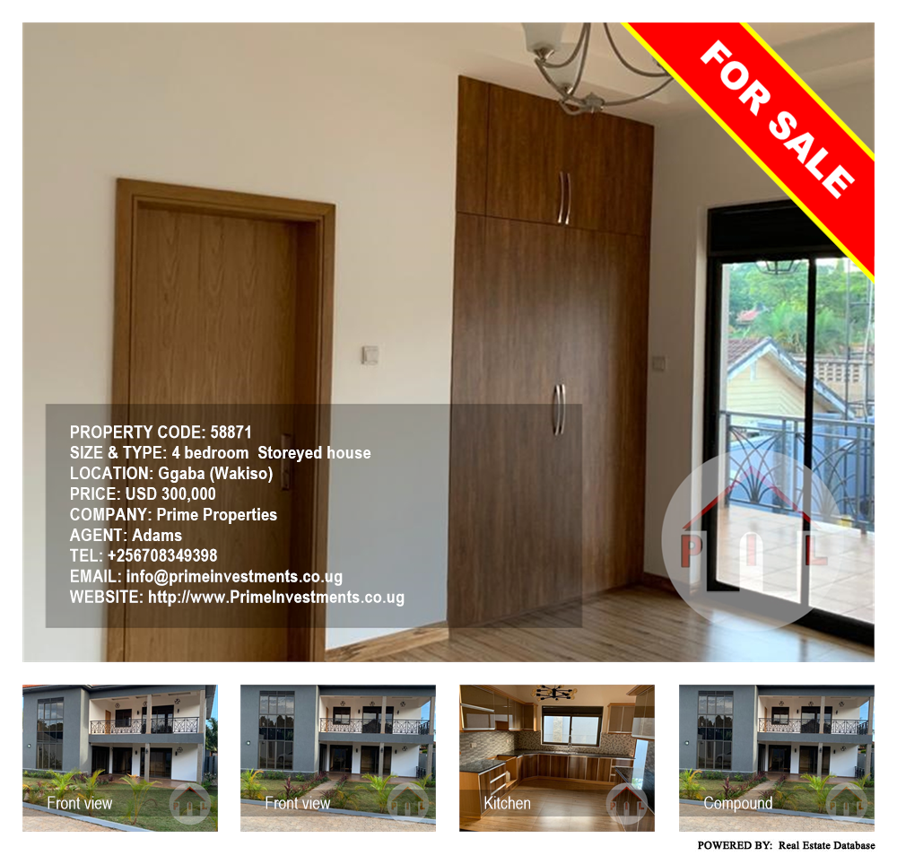 4 bedroom Storeyed house  for sale in Ggaba Wakiso Uganda, code: 58871