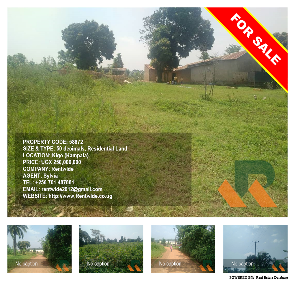 Residential Land  for sale in Kigo Kampala Uganda, code: 58872