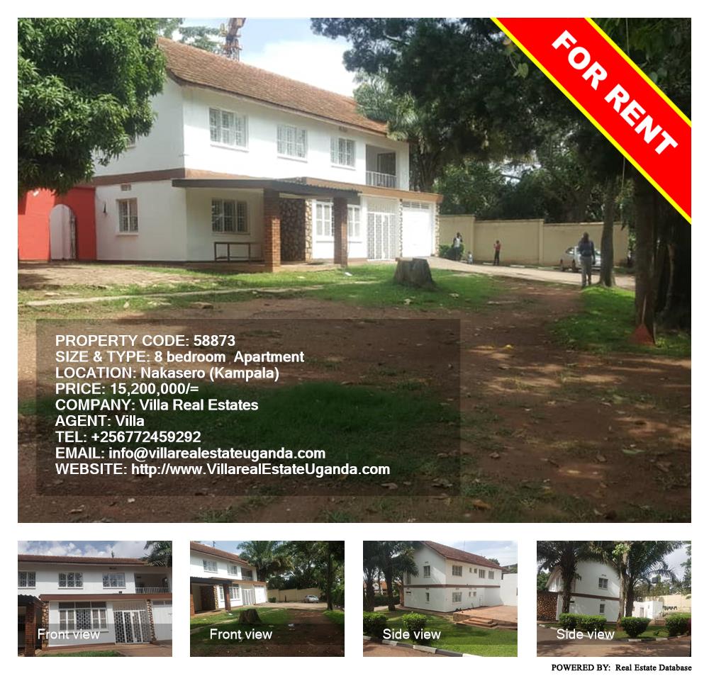8 bedroom Apartment  for rent in Nakasero Kampala Uganda, code: 58873