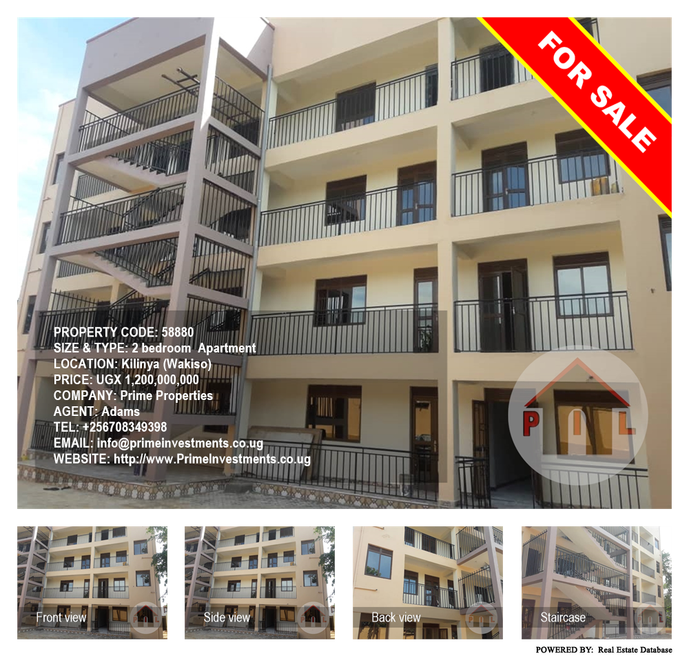 2 bedroom Apartment  for sale in Kilinya Wakiso Uganda, code: 58880