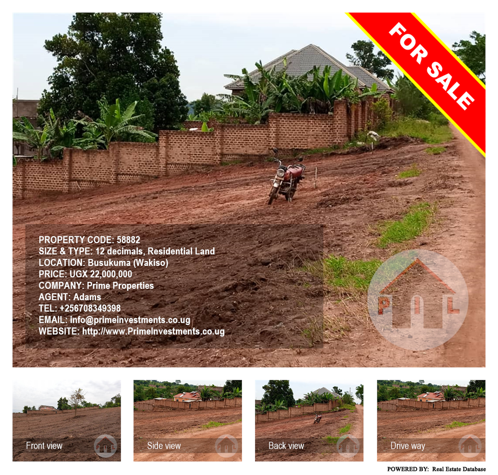 Residential Land  for sale in Busukuma Wakiso Uganda, code: 58882