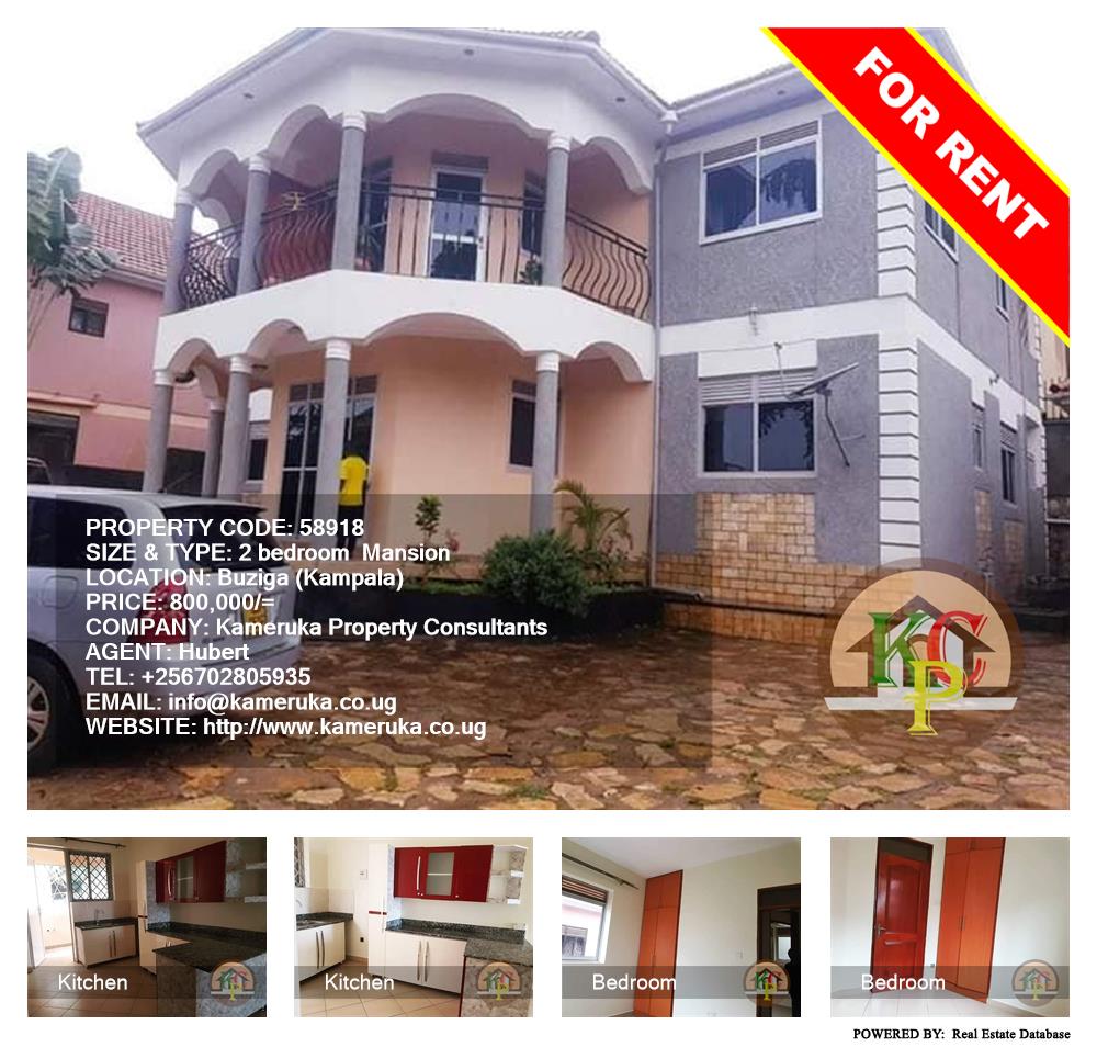 2 bedroom Mansion  for rent in Buziga Kampala Uganda, code: 58918